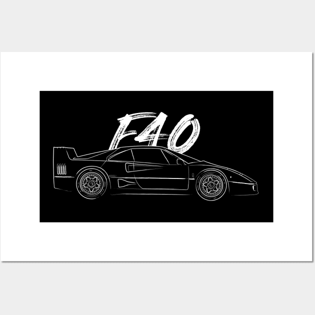 F40 Wall Art by turboosted